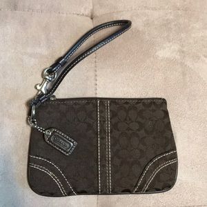 Small coach wristlet